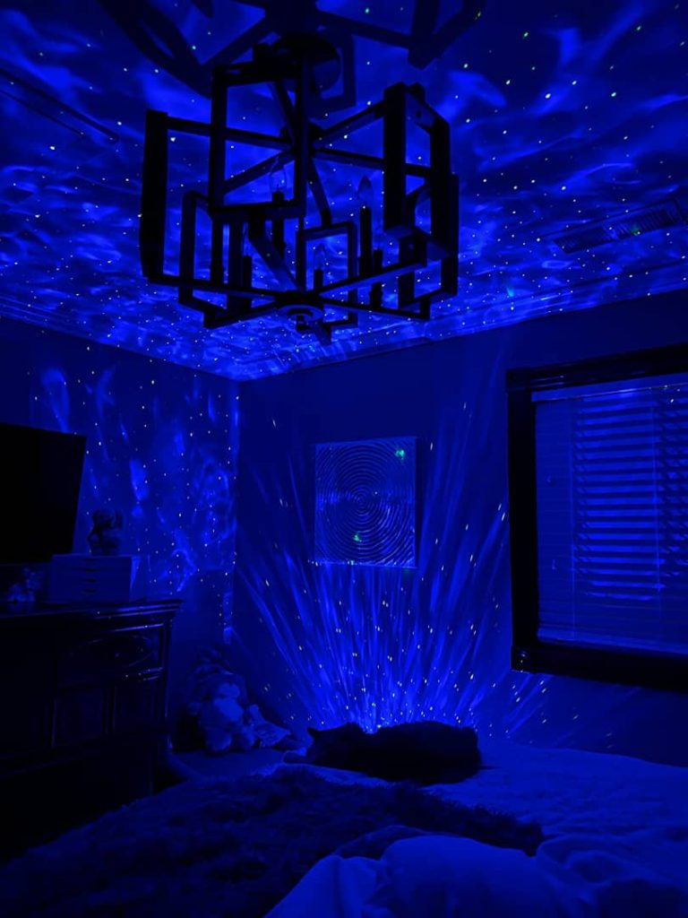 I bought this projector for my toddler, and it’s been a game-changer. The lights are soft enough not to be too bright but still create a beautiful, calming effect in his room. He loves the stars and the gentle waves, and the music feature helps him relax before bed. I also appreciate how easy it is to set a timer for auto-off. It’s a wonderful product, and I would highly recommend it to any parent looking for a soothing nightlight for their child. Mrs Kim PHC ⭐⭐⭐⭐⭐